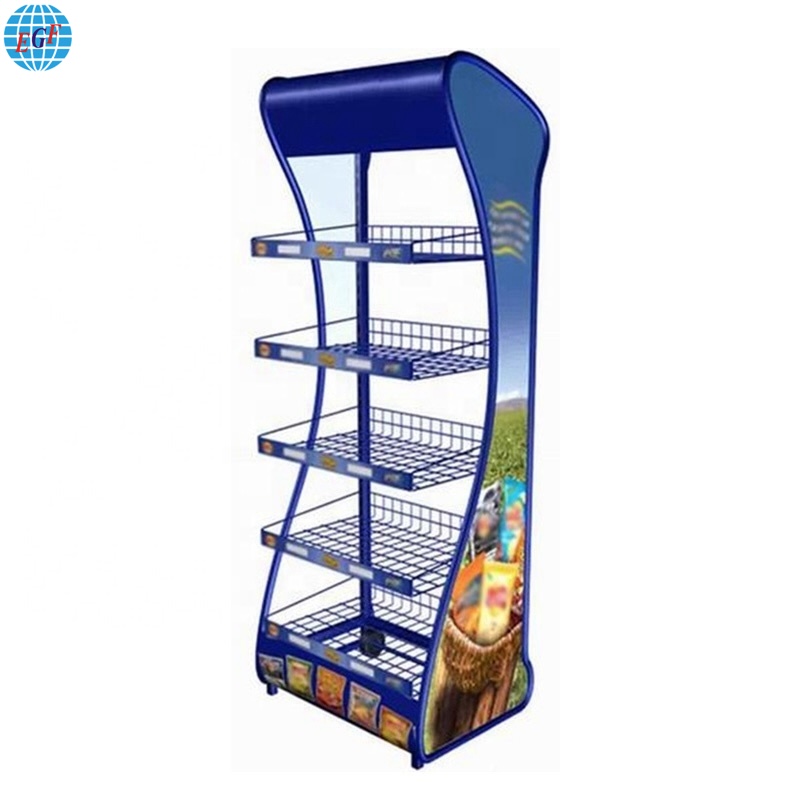 5 Shelves Gucuruza Kugaragaza Rack Kuri Gallon Amacupa Yerekana2