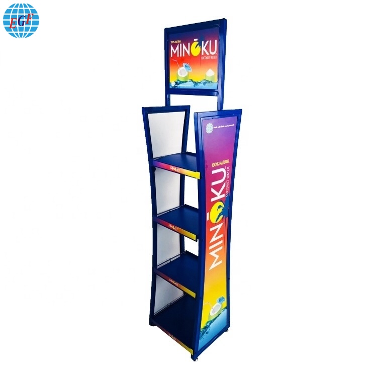 5 Shelves Retail Display Rack Para sa Gallon Water Bottle Display Stand3