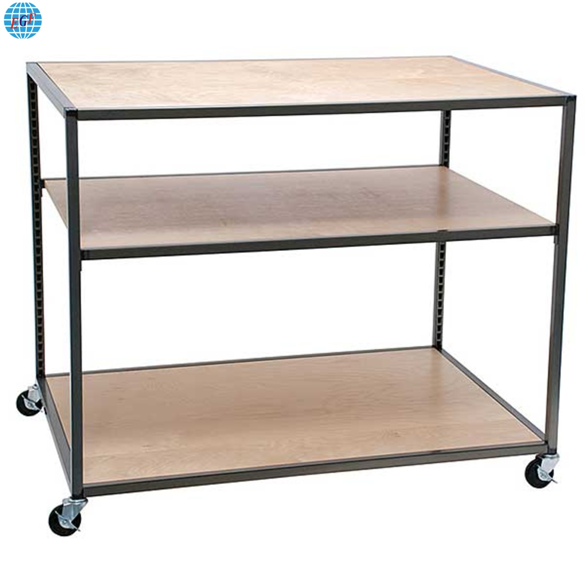 Rolling 3 Shelf Table