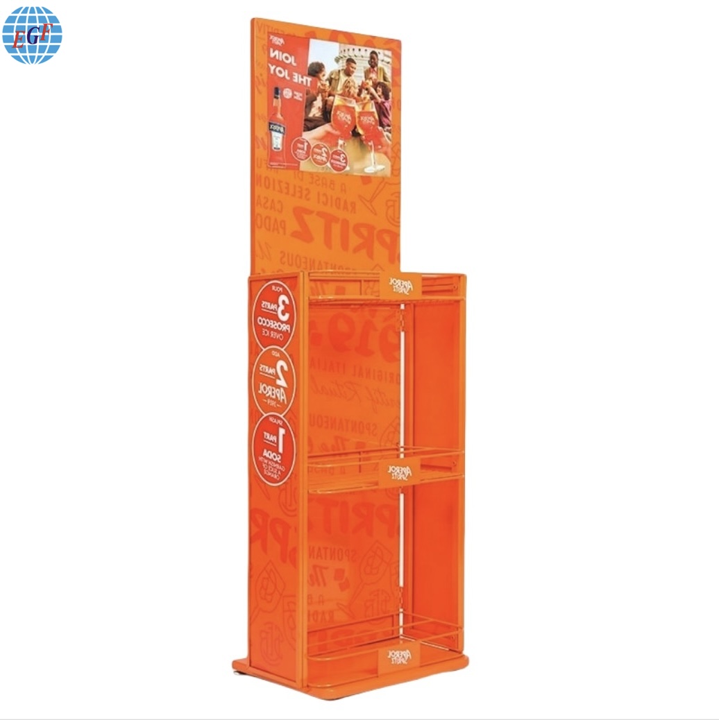 Mwambo Wamitu Yatatu Yogulitsa Wine Stand Display Racks 2