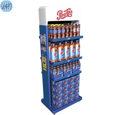 Pepsi Custom 1st Gen 3-tier Metal Grid Display Rack3