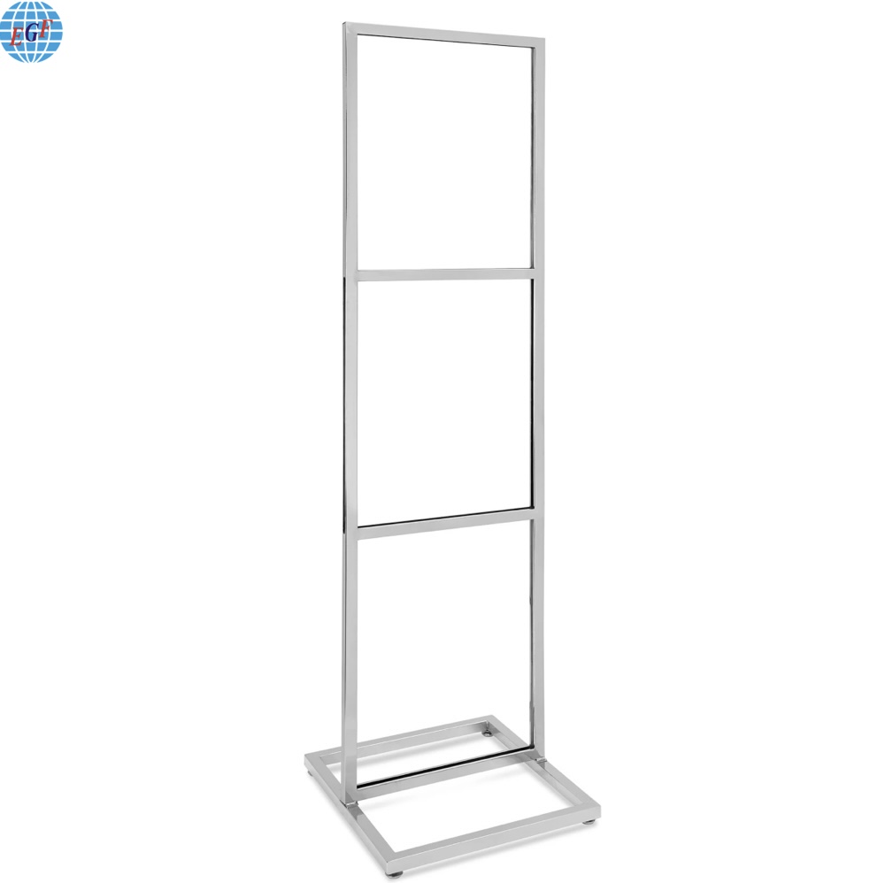 Three Tier Floor Standing Sign Holder