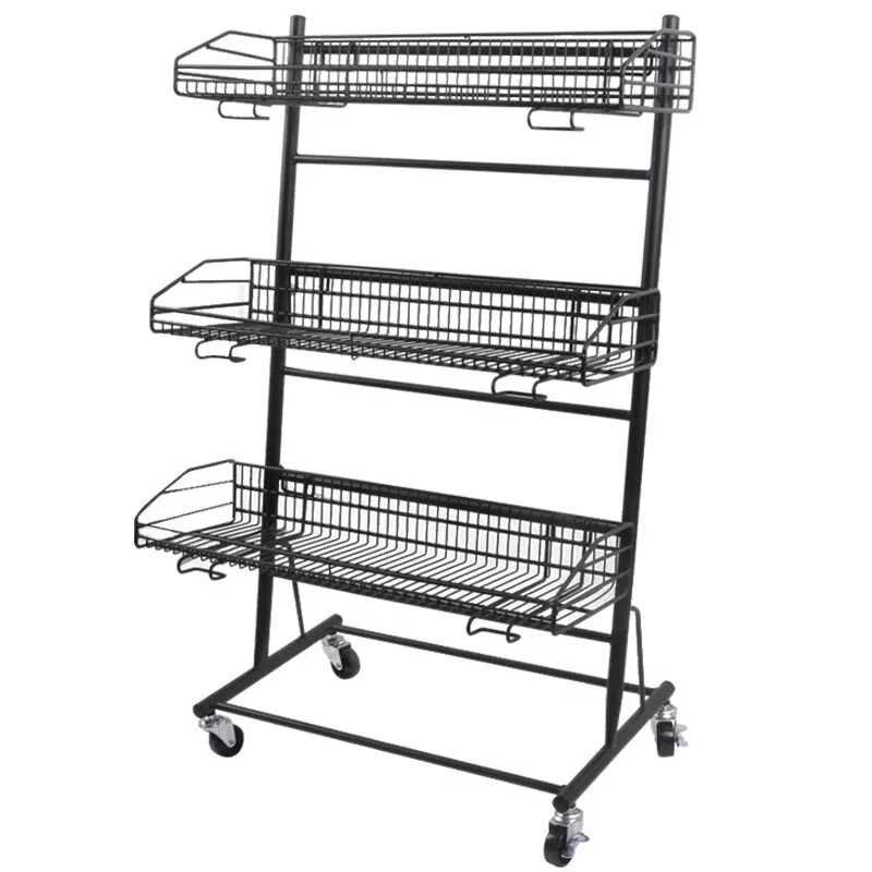 3 Tier Market Retail Display Rack Shelf Merchandiser