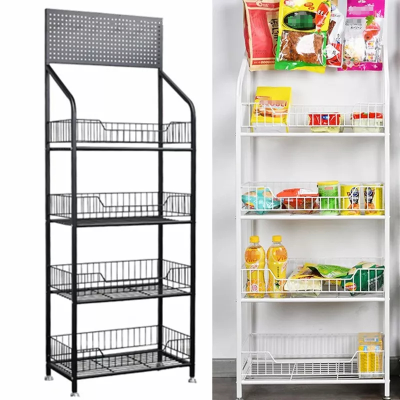 4 Tier Retail Display Rack Stand Metal Wire Snack Candy Display Organizer5