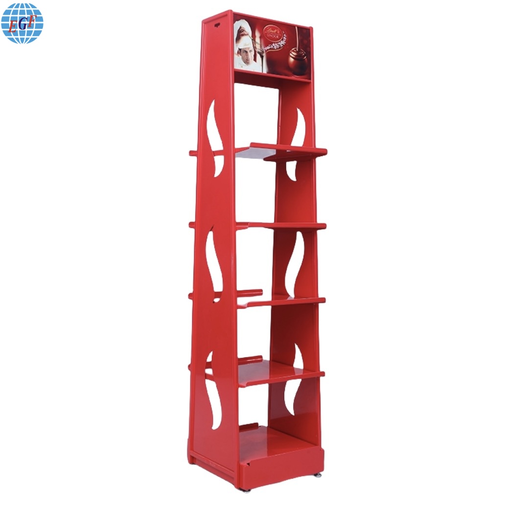 Sturdy five-tier chocolate product display rack3